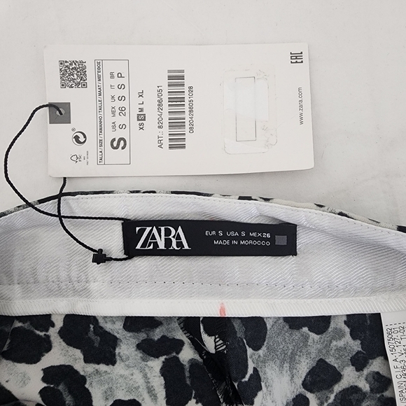NWT Zara Animal Print Skort Size S - Picture 6 of 7
